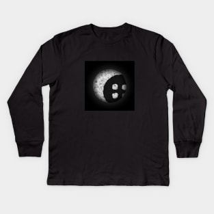 Coraline moon - tim burton animated movie Kids Long Sleeve T-Shirt